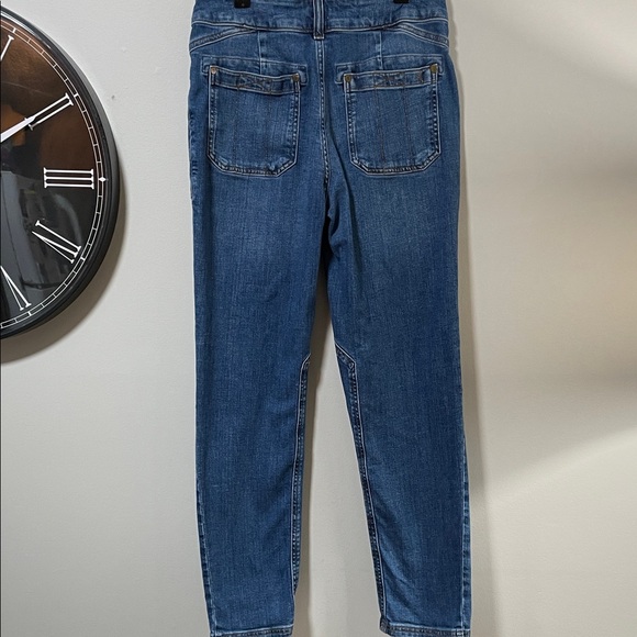 Anthropologie x Pilcro The Wanderer Mid-Blue Oversized Relaxed-Leg Jeans - Picture 7 of 15
